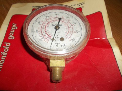 Robinair 11693 1/8&#034; MPT 2 1/2&#034; Pressure Manifold gauge