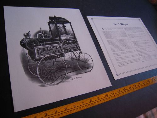 Antique Cretors Popcorn Wagons- 2 Print Sets of 7 Different Wagons - 14 shts