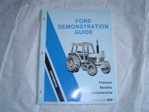 Ford 1310 1910 1000 7710 2910 3910 4610 6710 tractors sales demonstration manual