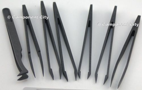 7pc Anti-Static Tweezer Rework Set easy to grip very sensitive and strong
