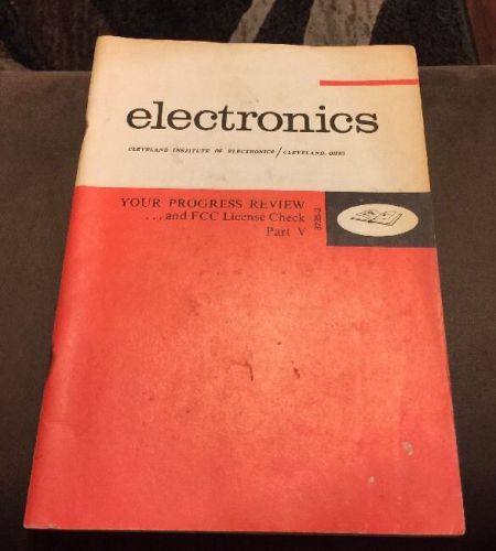 Cleveland Institute Of electronics. VG Condition