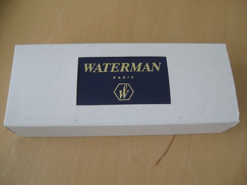 Waterman Paris Pen Box only Blue Hard Case and multilingual booklet - no pen