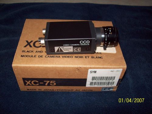 Sony CCD camera  XC-75 with a Tamron #50518 lens 1:1.4  16mm  25.5