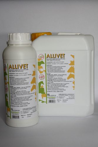 Allivet - liquid 100% garlic for horses, poultry, pigs, cattle, rabbits, fish for sale