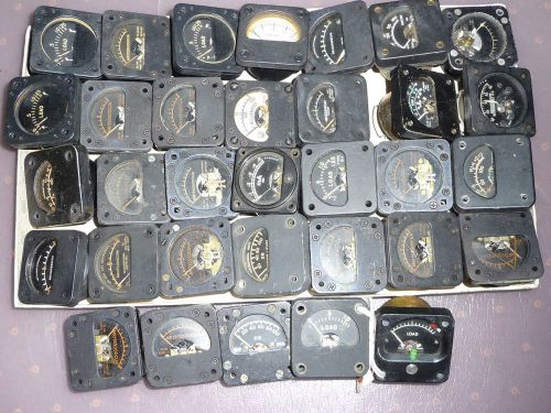 33 vintage panel meters