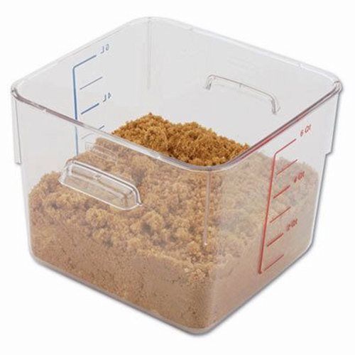 Rubbermaid SpaceSaver Square Containers, 6qt, Clear (RCP6306CLE)