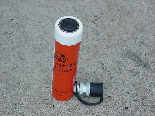Spx power team c106c 10 ton 6&#034; stroke hydraulic cylinder new in box for sale
