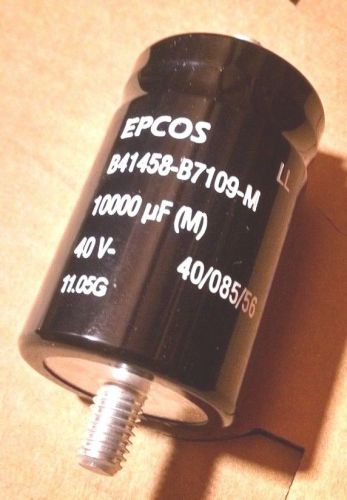 EPCOS B41458-B7109M Capacitor Alum Elec 10000uF 40V 20% Screw