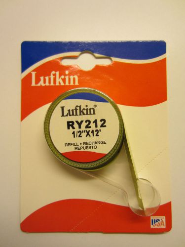 Lufkin RY212 1/2&#034; x 12 Power Tape Refill Yellow Clad Blade - Box of 6