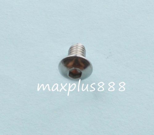 100pcs metric thread m4*6 stainless steel button head allen screws bolts for sale