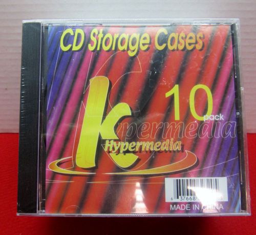 CD STORAGE CASES ~ 10 Pack.