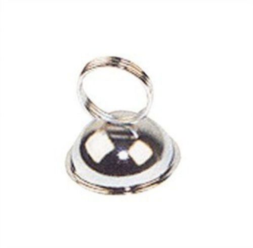 Ring Type Design Stainless Steel Menu Business Card Holder 2-1/2&#034; X 2-1/3&#034;