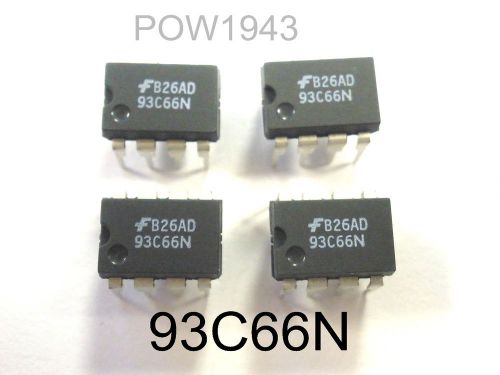 ( 4 PC. ) FAIRCHILD 93C66N IC EEPROM, 8 PIN DIP, NEW