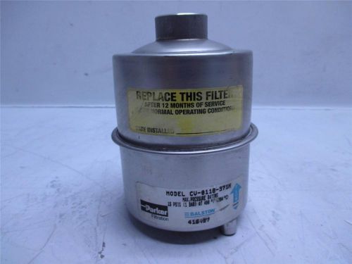 Parker Filtration CV-0118-371H Vacuum Exhaust Pump Filter