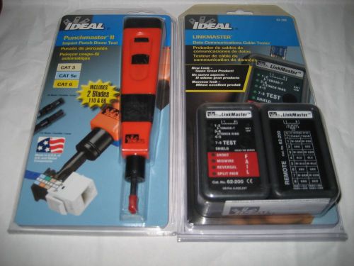IDEAL LinkMaster Data Communications Cable Tester &amp; PunchMaster Impact Tool