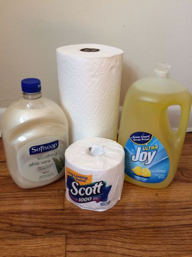 Hand Soap - Bath Tissue - Dishwashing Liquid - Sponge - Paper Towel combo pack