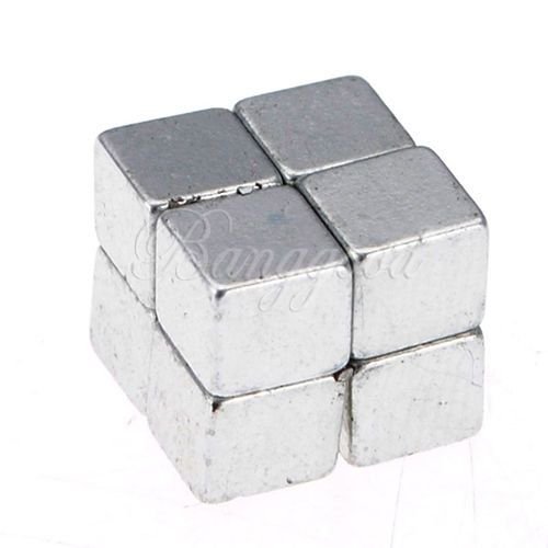 64pcs 5/32&#034; x 5/32&#034;x 5/32&#034; block 4x4x4mm neodymium fridge craft n35 magnets new for sale