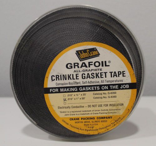 Grafoil Crinkle Gasket Tape Corrosion-Resistant Self Adhesive .015&#034; 1&#034; 50&#039;