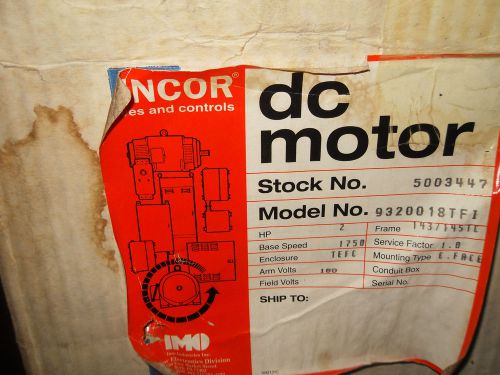 (q1-3)  nib fincor 5003447 dc motor model 9320018tf1 for sale