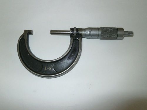 Brown &amp; sharpe outside micrometer 1-2 inch for sale