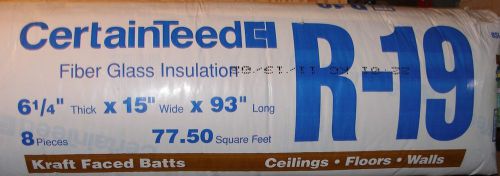CertainTeed R-19 Kraft Faced Insulation Batts 6-1/4&#034; X 16&#034; X 93&#034; - 5 Bundles
