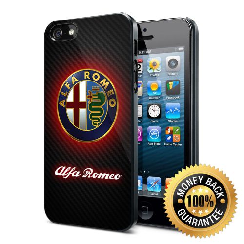 ALFA ROMEO Sport Car Racing Logo iPhone 4/4S/5/5S/5C/6/6Plus Case Cover