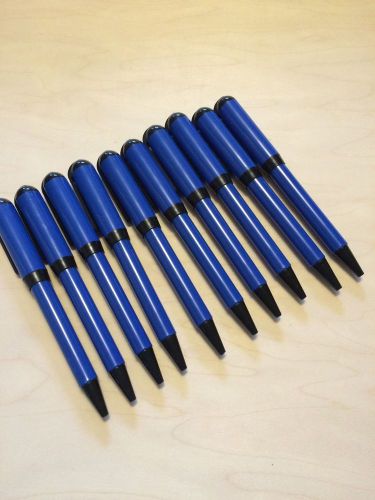 Lot of 50 NON-IMPRINTED Thick +  Blue Twister Pens