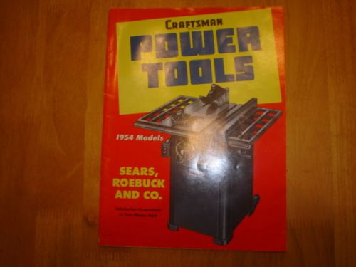 1954 SEARS CRAFTSMAN / DUNLAP POWER TOOL CATALOG + SPECIAL PRICE LIST VG COND