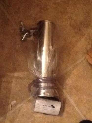 Micromatic stainless steel single faucet beer taps 2 brand new in the box for sale