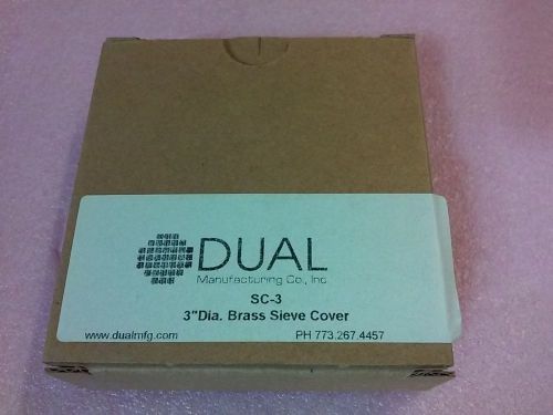 DUAL Manufacturing SC-3 3&#034; DIA Brass Sieve Cover