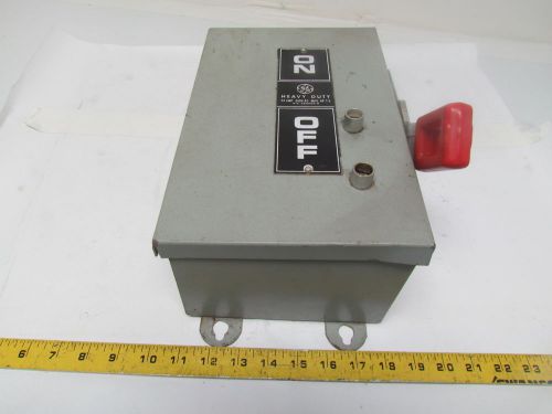 General electric th3221j 30 amp fusible disconnect switch 2-pole 240vac 7.5hp for sale