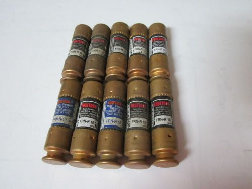 Lot of 10 cooper bussmann fusetron frn-r-10 fuse new no box frn-r 10 for sale