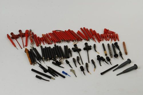 Lot of 85 Miscellaneous Testing Leads / Probes AS IS