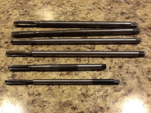 Lot of 6 butterfield vermont winter long thread taps 3/8 - 16, 5/16 - 18 1/4 -20 for sale