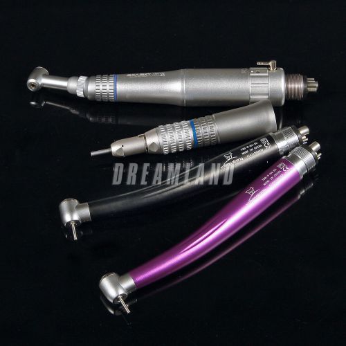 2* Dental High speed Handpiece 4 Hole + Inner Water Contra Angle Kit AEPT-3 USA7