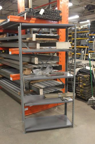 Used industrial steel shelving 36&#034; x 18&#034; x 6&#039;, chicago for sale