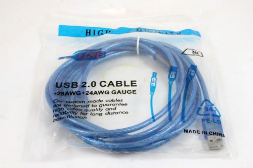 New 10 FT USB 2.0 A TO B HIGH SPEED PRINTER SCANNER CABLE