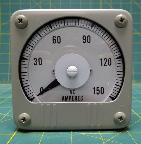 Yokogawa ammeter, 0-150 amperes shock resistant panel meter 101163lspz3 for sale