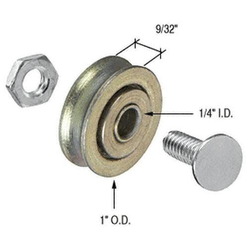 1&#034; Diameter Steel Ball Bearing Replacement Roller 5/16&#034; Wide D1500
