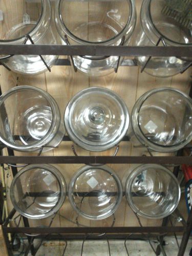 Metal Store Candy Display Stand and Jars