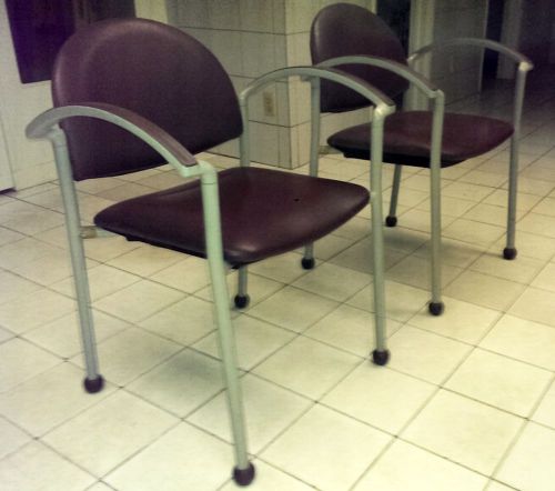 Metal Chairs-Padded Seat and Back with Arms