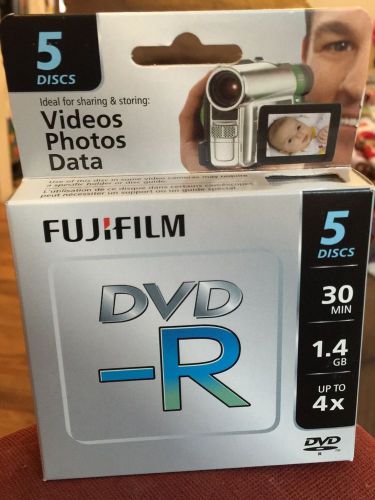 FujiFilm DVD -R ~ 5 Pack- Brand New- Still Sealed!!!