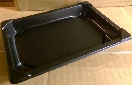 600ct. D&amp;W Finepack C-Fine Small Sushi Tray, 0.8 Shallow Black