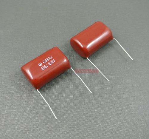 2pcs cbb  metallized film capacitor 3.3uf 335j 630v for sale