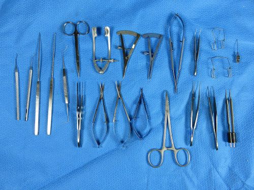 Ocutek v. mueller cataract eye surgery ophthalmic instrument set (19 pieces) #10 for sale