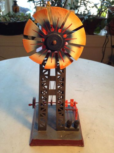 Circa 1900 antique windmill hammermill steam engine toy hit miss for sale