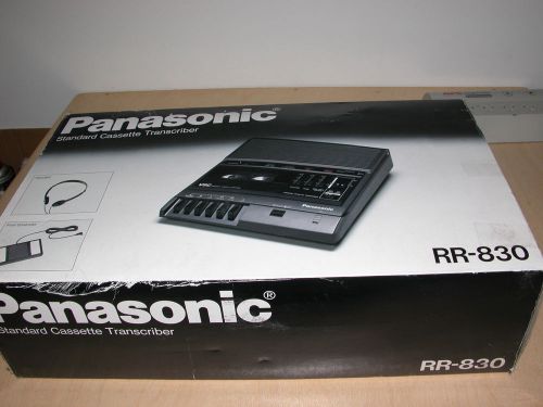 Panasonic Standard Cassette Transcriber RR-830 with Foot paddle  Mint. condition