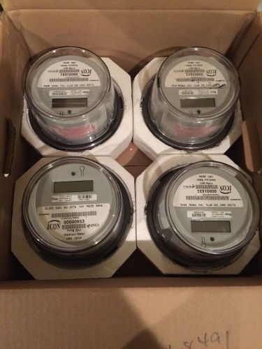 Focuz kwh typ form cl200 240v 3w 60hz electric meter fm2s lot of 4!! for sale