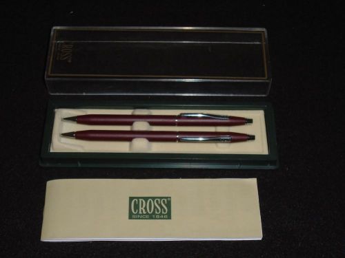 Set of 2 Cross Mechanical Pencils in box Maroon NEVER USED
