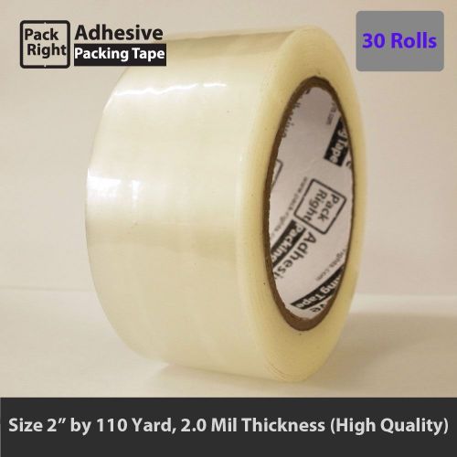 30 ROLLS Carton Box Sealing Packaging Packing Tape 2.0mil 2&#034; x 110 yard (330 ft)